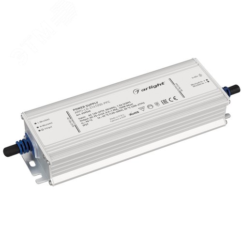 Изображение товара Блок питания ARPJ-LG-2141050-PFC (150W, 95-214V, 0.5-1.05A) (IP67 Металл, 5 лет) (шт)