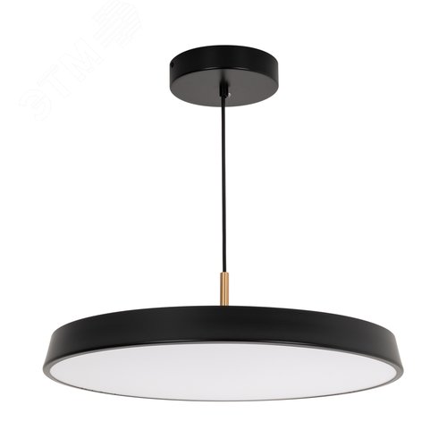 Изображение товара Светильник SP-ELEGANT-R500-37W Day4000 BK 120 deg 230V IP20 металл 3 года (шт)