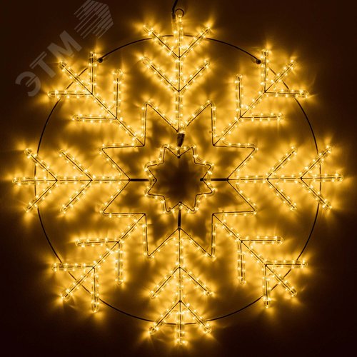 Изображение товара Фигура ARD-SNOWFLAKE-M8-950x950-540LED Warm 230V, 33W Ardecoled, IP65 (шт)