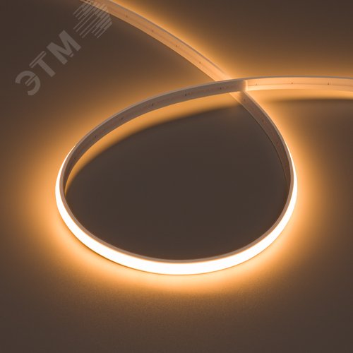 Изображение товара Лента герметичная MOONLIGHT-TOP-M280-10x5mm 24V Warm2200 15 W/m, IP65, 5m, wire x1, вывод прямой, 3 года (м)