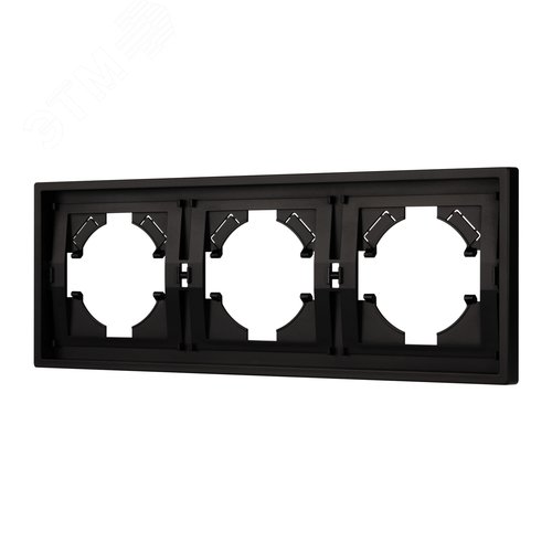 Изображение товара Рамка пластиковая FRM-TENDO-PL-3-BK, Чёрный, 3 поста (шт)