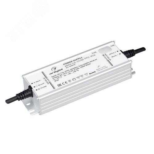 Изображение товара Блок питания ARPV-LG-12100-PFC-VCA (10.5-13.5V, 8.33A, 100W) (IP65 Металл, 5 лет) (шт)