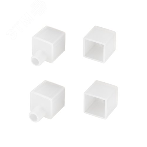 Изображение товара Заглушка WPH-FLEX-1414-TOP WHITE с отверстием (Пластик) (компл)