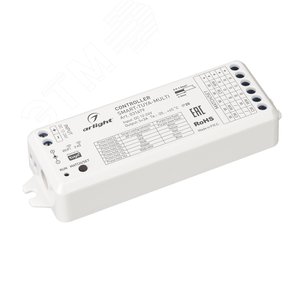 Контроллер SMART-TUYA-MULTI (12-24V, 5x3A, RGB-MIX, 2.4G) (ARL, IP20 Пластик, 5 лет)