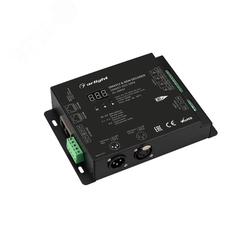 Изображение товара Декодер SMART-K57-DMX (230V, 4x2A, XLR3) (ARL, Металл) (шт)