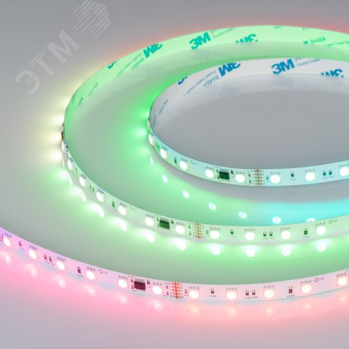 Изображение товара Лента светодиодная 14 Вт/м 24В IP20 RGB 60LED/м DMX-B60-10-15mm SMD 5060 5 м (м)