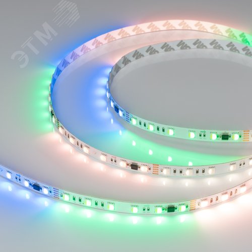 Изображение товара Лента светодиодная 18 Вт/м 24В IP20 RGBW 60LED/м DMX-B60-10mm SMD 5060 5 м (м)