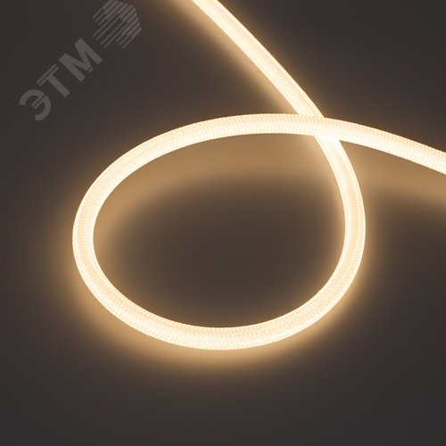 Изображение товара Лента светодиодная герметичная MOONLIGHT-COTTON-TOP-S-M560-D13xmm 24V Warm3000 (11 W/m, IP65, 5m, wire x1) (ARL, Вывод прямой, 3 года, 560 LED/m) (м)