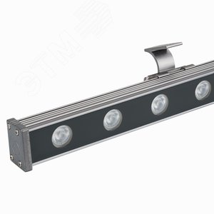 Светодиодный прожектор AR-LINE-1000S-18W-24V RGB (Grey, 30 deg, DMX512) (ARL, Закрытый) 023623 Arlight