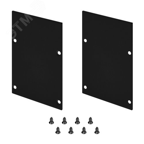 Изображение товара Заглушка LINE-S-5075 BLACK глухая (Металл) (компл)