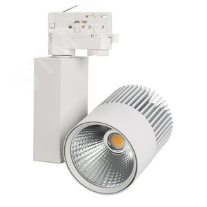 Светильник трековый LGD-ARES-4TR-R100-40W Warm3000 (WH, 24 deg) (ARL, IP20 Металл, 3 года)