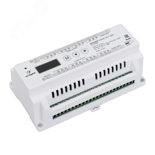Изображение товара Декодер SMART-K17-DMX 12-24V, 24x3A ARL, IP20, пластик, 5 лет (шт)