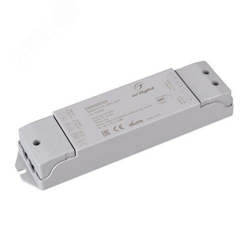 Изображение товара Конвертер SMART-C3-4CH-SUF 12-24V, RF-0/1-10V, 2.4G ARL, IP20 пластик, 5 лет (шт)