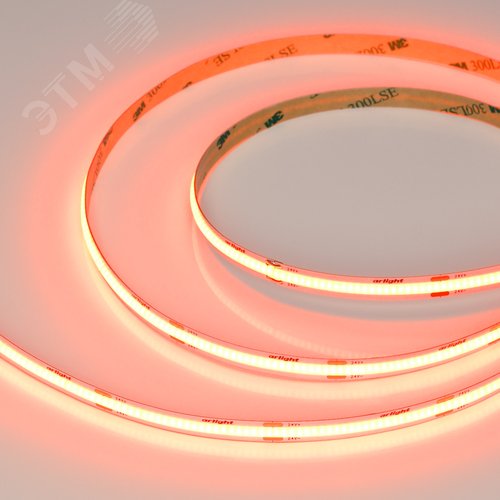 Изображение товара Лента светодиодная 8 Вт/м 24В Оранжевый IP20 480LED/м COB-X480-8mm CSP 5 м (м)