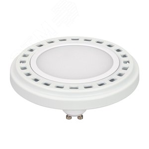 Лампа AR111-Светильник Unit-GU10-15W-DIM Warm3000 (WH, 120 deg, 230V) (ARL, металл)