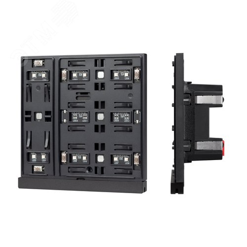 Изображение товара Панель управления кнопочная INTELLIGENT ARLIGHT KNX-303-22-IN Black (Bus) (IARL, IP20 пластик, 2 года, механизм) (шт)