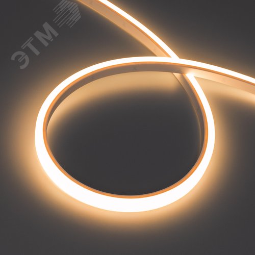 Изображение товара Лента светодиодная герметичная WAVE-TOP-PU-A144-10x10mm 24V Warm2700 (5 W/m, IP68, 5m, wire x2) (ARL, вывод боковой, 3 года) (м)