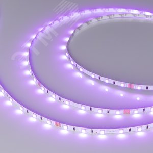 Лента LED RT-G60-5мм 24V RGB (6.6 W/m, IP20, 3838, 5м) (ARL, узкая)