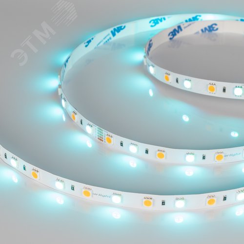 Изображение товара Лента светодиодная 14,4 Вт/м 24В IP20 RGBW 60LED/м RT/RTW-B60-10mm SMD 5060 5 м (м)