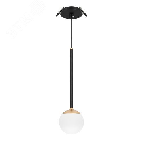 Изображение товара Светильник светодиодный SP-BEADS-HANG-BUILT-T-R100-8W Warm3000 (BK-GD, 180 deg, 230V) (ARL, IP33 Металл, 3 года) (шт)