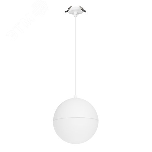 Изображение товара Светильник SP-EMISFERO-HANG-BUILT-R200-16W Day4000, WH, 180 deg, 230V, IP20, Металл, 3 года (шт)