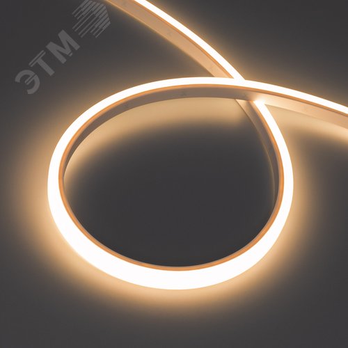 Изображение товара Лента светодиодная герметичная WAVE-TOP-PU-A144-10x10mm 24V Warm3000 (5 W/m, IP68, 5m, wire x2) (ARL, вывод боковой, 3 года) (м)