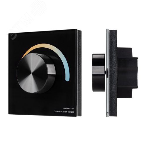 Изображение товара Панель SMART-P2-MIX-G-IN Black 3V, Rotary, 2.4G IP20 пластик, 5 лет (шт)