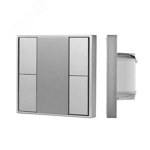 Изображение товара Кнопочная панель INTELLIGENT ARLIGHT DALI-201-23-4K-D2-IN Silver (BUS, Frame) (IARL, IP20 Металл, 3 года) (шт)