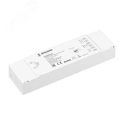 Изображение товара Конвертер INTELLIGENT ARLIGHT SMART-0/1-10V-301-72-SUF (230V, 10A, DALI) (IARL, IP20 пластик, 5 лет) (шт)