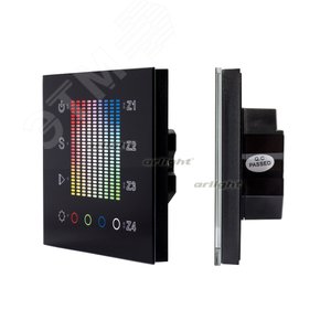 Панель Sens SR-2831AC-RF-IN Black (220V,RGB,4зоны) (ARL, IP20 Пластик, 3 года)