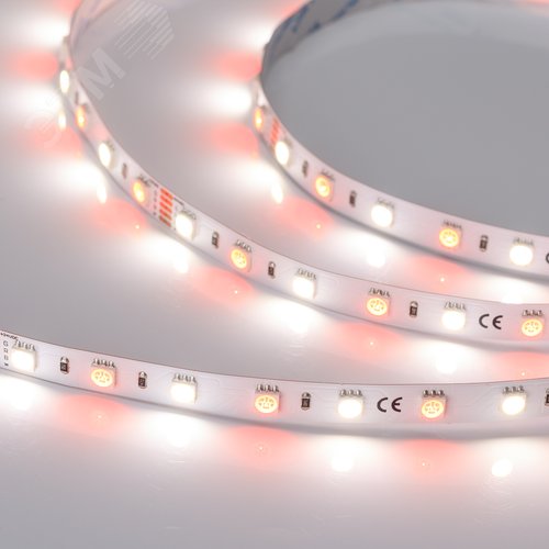 Изображение товара Лента светодиодная 14,4 Вт/м 24В IP20 RGBW 60LED/м RT/RTW-B60-10mm SMD 5060 5 м (м)