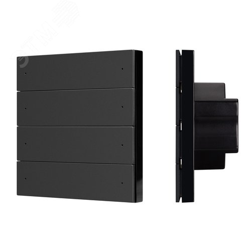 Изображение товара Панель управления кнопочная INTELLIGENT ARLIGHT SMART-ZB-801-22-1G-8SC-MULTI-IN Black (230V) (IARL, IP20, Пластик, 5 лет) (шт)