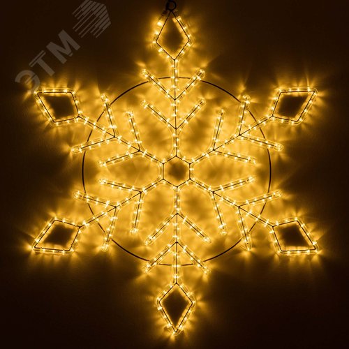 Изображение товара Фигура ARD-SNOWFLAKE-M9-900x900-360LED Warm 230V, 22W Ardecoled, IP65 (шт)