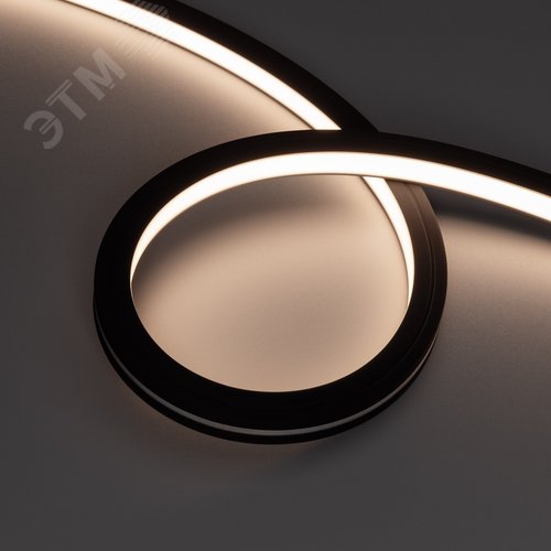 Изображение товара Лента светодиодная герметичная NOVA-TOP-BLACK-A120-16x15mm 24V Warm3500 (10 W/m, IP67, 2835, 5m, wire x2) (ARL, 120 LED/m) (м)