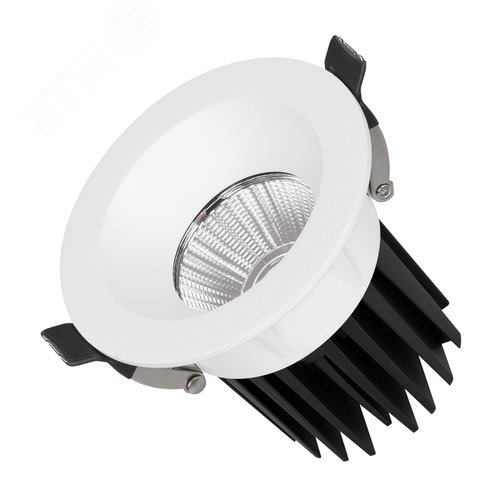 Изображение товара Светильник MS-ATOLL-BUILT-R86-10W Warm3000 WH 36 deg 230V IP54 металл 5 лет (шт)