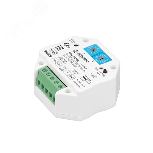 Изображение товара Конвертер INTELLIGENT ARLIGHT SMART-DALI-301-72-SH-IN (BUS/24V, ZB, 2.4G) (IARL, IP20 пластик, 5 лет) (шт)
