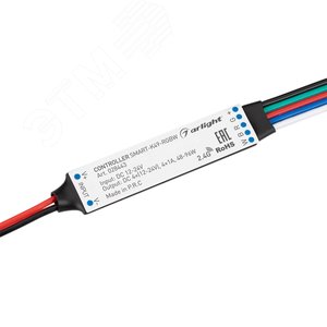 Контроллер SMART-K49-RGBW (12-24V, 4x1A, 2.4G) (ARL, IP20 Пластик, 5 лет) 028443 Arlight