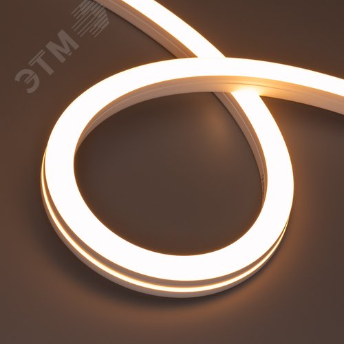 Изображение товара Лента герметичная MOONLIGHT-SIDE-X280-20x20mm 24V Warm2300 10 W/m, IP67, 15m, wire x1, вывод боковой, 5 лет (м)