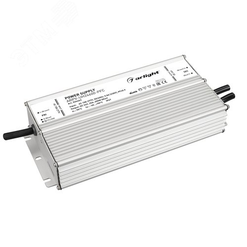 Изображение товара Блок питания ARPV-UH24600-PFC (24V, 25A, 600W) (IP67 металл, 7 лет) (шт)