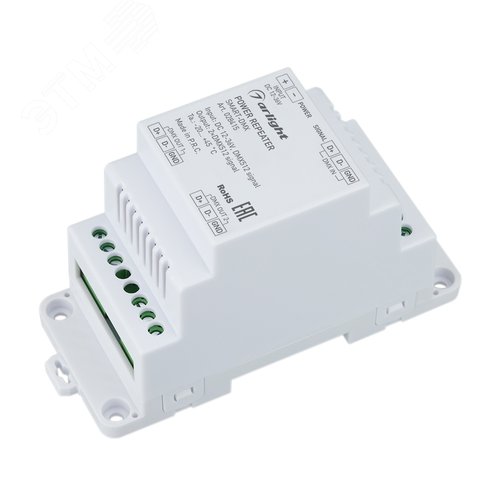 Изображение товара Усилитель SMART-DMX 12-36V, 2 CH, DIN ARL, IP20 пластик, 5 лет (шт)
