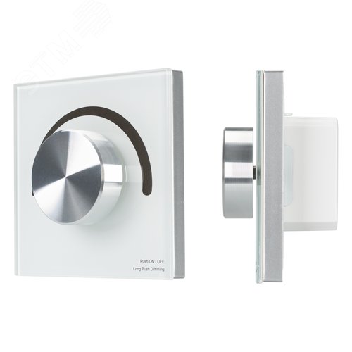 Изображение товара Панель SMART-P90-DIM-G-IN White 230V, Rotary, 2.4G ARL, пластик (шт)