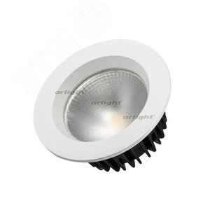 Светильник светодиодный LTD-105WH-FROST-9W Warm White 110deg (ARL, IP44 металл, 3 года)