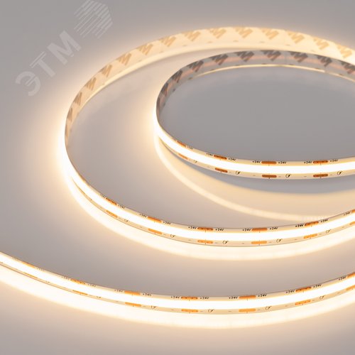 Изображение товара Лента светодиодная 9,6 Вт/м 24В IP20 2700K 560LED/м COB-X560-10-12mm Long Run CSP 10 м (м)