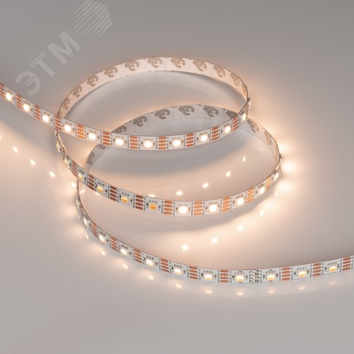 Изображение товара Лента светодиодная 9.3 Вт/м 12В 3000K IP20 60LED/м SPI-B60-10mm SMD 5060 5 м (м)