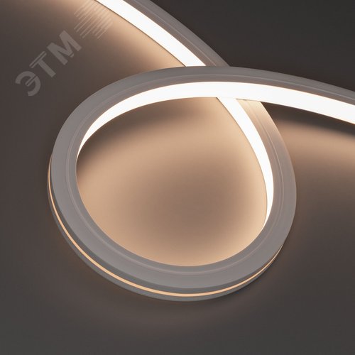 Изображение товара Лента герметичная MOONLIGHT-TOP-X280-16x16mm 24V Warm3500 10 W/m, IP67, 15m, wire x1, вывод боковой, 5 лет (м)