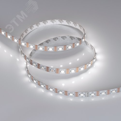 Изображение товара Лента светодиодная 9,3 Вт/м 12В IP20 6000K 60LED/м SPI-B60-10mm SMD 5060 5 м (м)