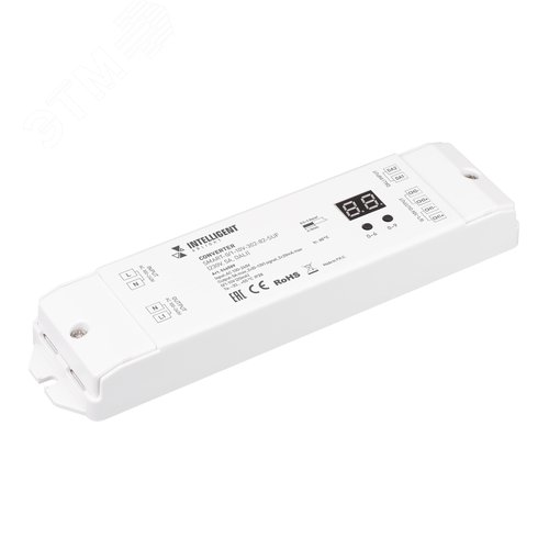 Изображение товара Конвертер INTELLIGENT ARLIGHT SMART-0/1-10V-302-82-SUF (230V, 5A, DALI) (IARL, IP20 пластик, 5 лет) (шт)