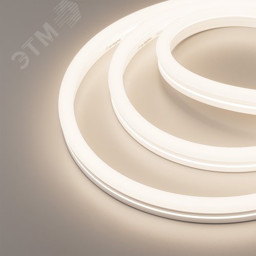 Изображение товара Лента светодиодная герметичная MOONLIGHT-SIDE-X336-12x24mm 230V Day4000 (11 W/m, IP65, 50m, wire x1) (ARL, Грибовидная форма, 336 LED/m) (м)