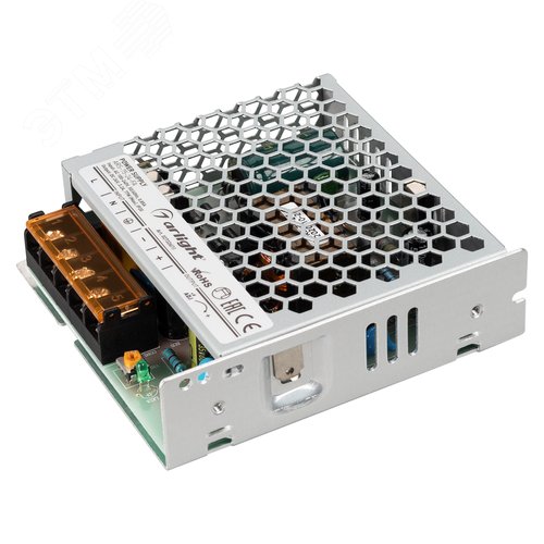 Изображение товара Блок питания ARS-75-24-FA (24V, 3.2A, 77W) (ARL, IP20 Сетка, 3 года) (шт)