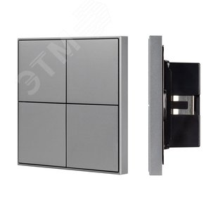 Панель кнопочная KNX-304-23-IN Grey (BUS, Frame) (IARL, IP20 металл, 2 года) 038402 Arlight